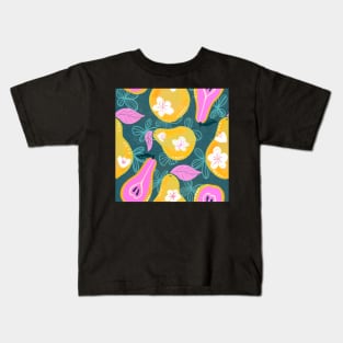 Pretty pears and flowers Kids T-Shirt